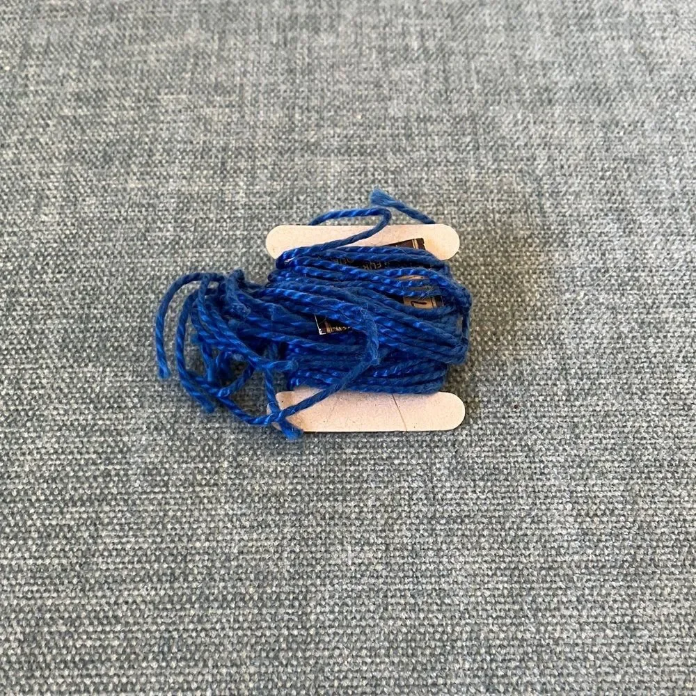 Blue Needlepoint Thread Yarn